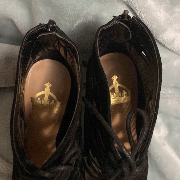 Crown Vintage Open toe Stiletto Booties size 8 - Picture 3 of 8